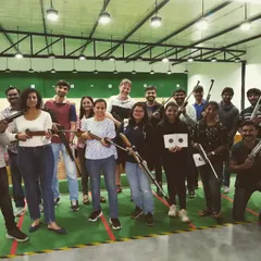 A great turnout for a weekend recreational shooting session. It's a fantastic group activity where you can challenge your friends and see who has the steadiest hand.