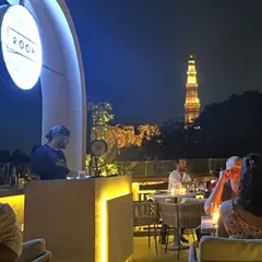 A chef's tasting experience on the terrace is a journey for the senses. Guests enjoy our curated menu while soaking in the vibrant ambiance and the spectacular view.