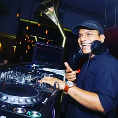 The energy in the club is everything. A shot of me enjoying the vibe while mixing a set of commercial and Bollywood hits.