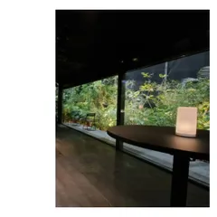 Another view of the Black Pavilion, designed to showcase windows by framing a garden. The space became a place to pause, a respite from the noise of the surrounding exhibition.