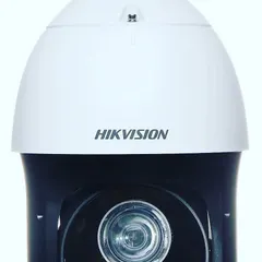 I use modern, high-quality cameras like this Hikvision dome camera. This type is great for providing wide coverage and clear images for both indoor and outdoor security monitoring.