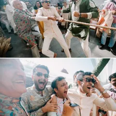 A friendly tug-of-war competition at the Mehendi. These games bring out so much laughter and competitive spirit, making for fantastic candid photos.