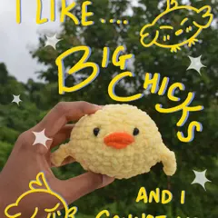 I love adding my own doodles to photos! This "I like big chicks" design just makes me laugh. It shows the fun, playful side of my art.
