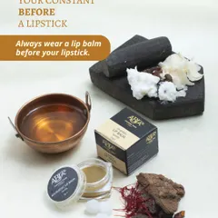It is always a good practice to wear a lip balm before your lipstick. My balm acts as a protective layer against harmful chemicals while providing a smooth base.