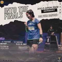 The determination that takes a player to the finals. Here is Malvika Bansod on her way to the Hylo Open 2024 finals, a Super 300 BWF tournament, showcasing the mental toughness we instill in our players.