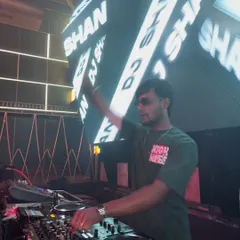 Lost in the music with my name in lights. A shot from a high-energy set where the visuals were as intense as the beats.