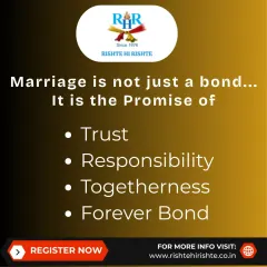 Marriage is not just a bond; it is a promise of trust, responsibility, togetherness, and a forever bond. We help you find a partner worthy of that promise.