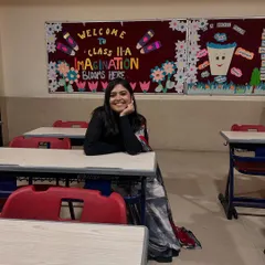 Back in my old classroom! It was so nostalgic to sit at these desks again, this time with a whole new perspective on my journey.