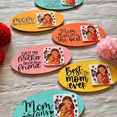 My Mother's Day magnets are designed to make your mom smile. This collection features various heartfelt messages and lovely colors, perfect for showing your appreciation.