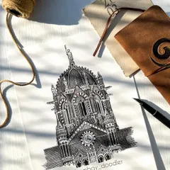 Another view of my CST station sketch, showcasing the beautiful play of light and shadow. This piece represents my deep connection to Mumbai and its heritage.