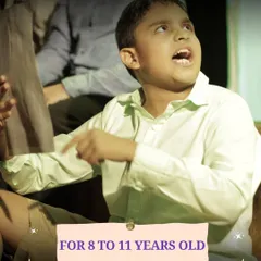 Step into a world of wonder. A young actor looks on in amazement during our production of "The Chronicles of Narnia" for 8 to 11 year olds.