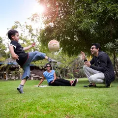 A perfect day for a kickabout on the lawn. We offer ample open spaces for families to play, relax, and simply enjoy being together outdoors.