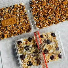 My Tres Leches tubs are perfect for gifting, especially for celebrations like Rakhi. Here you can see a variety of flavors, including Chocolate Mocha Caramel, Choco Biscoff, and Cherry Almond.