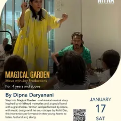 Step into the 'Magical Garden', one of our most loved immersive musical stories for children. This is where we blend performance, music, and imagination to create unforgettable experiences for young hearts and their families.