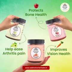 Add a spoonful of health to your day. Our murabbas offer various benefits, from Amla for arthritis pain and Apple for bone health to Gajjar for improved vision.
