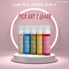 My favorite cleansers are back in stock. This image showcases the full range of my clay-based facial cleansers, perfect for mixing and matching to suit your skin's needs.