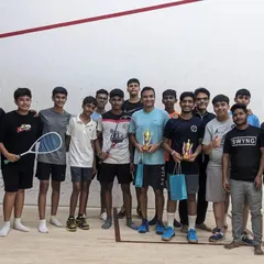 Players and organizers together after a successful day of competition at our Sarjapur Road venue.