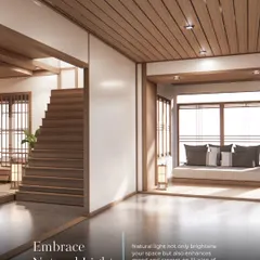 Embracing natural light is one of our core principles. It not only brightens a space but also enhances mood and creates an illusion of spaciousness, as seen in this Japandi-inspired design.