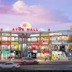 This 3D render showcases our vision for Ayur Mall before construction. The design focuses on creating a lively, accessible commercial hub with maximum visibility for every shop, featuring a central plaza and a dynamic facade that invites the community to gather and connect.
