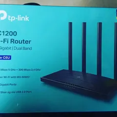 The TP-Link Archer C6U is a powerful AC1200 Wi-Fi router that supports full gigabit speeds and dual-band connectivity. It's an excellent choice for streaming high-quality video from your security cameras.