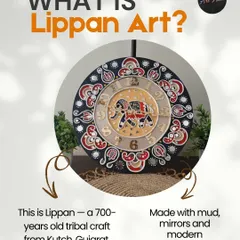 What is Lippan Art? It's a 700-year-old tribal craft from Kutch, Gujarat, that uses mud and mirrors to create stunning designs. Join my workshop to learn this therapeutic art.