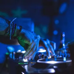 It is all in the details. A close up of my hands on the deck, crafting the sound for the night. This is where the magic happens, blending one track into the next to build the energy.