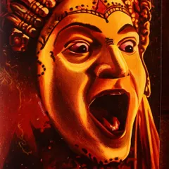 This powerful acrylic painting is inspired by the movie 'Kantara'. I used a vibrant palette of reds and yellows on paper to capture the intensity of the character's expression. This piece shows my ability to work with dramatic themes and strong emotions in my artwork.