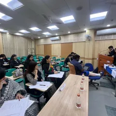 A wider view of the quarter final round in progress. Events like these provide a practical platform for students to apply their legal knowledge in real world scenarios.