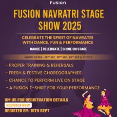 Dance, celebrate, and shine on stage. Be a part of our annual Navratri Stage Show, which includes proper training, rehearsals, and a chance to perform live.