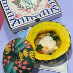 A dish that’s a work of art. For a collaboration with a designer at the Ajio Luxe pop-up, we served a delicate Thai curry inside a hand-painted kabocha squash, turning the serving vessel itself into a unique, edible canvas.