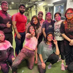 Our Holi celebration at the gym was full of maje and no regrets. It's moments like these that build our amazing community.