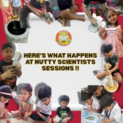 A collage showcasing the variety of activities at my sessions. From simple machines to chemical reactions, kids are always engaged, learning, and having fun.