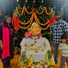 Celebrating Ganesh Chaturthi with my family and the studio family. It's moments like these that make our community so special.