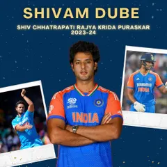We are incredibly proud to see our own Shivam Dube, who trained with us, receive the prestigious Shiv Chhatrapati Rajya Krida Puraskar. This is a testament to his hard work and a proud moment for the entire SCA family.