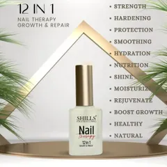 Introducing our 12-in-1 Nail Therapy Growth & Repair treatment. It’s the perfect solution for strengthening, hydrating, and rejuvenating damaged nails.
