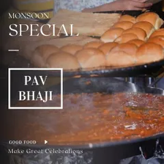 There is nothing like hot Pav Bhaji, especially during the monsoon season. The aroma of the bhaji cooking on the griddle is enough to make anyone's mouth water.