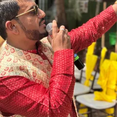 A close-up of me engaging the crowd. I aim to spread happiness in all directions.