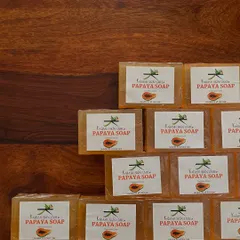 A large batch of my Papaya soap, ready for dispatch. This soap is great for achieving a natural skin glow and is suitable for all skin types.