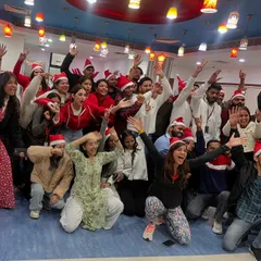 Nothing brings a team together like some festive cheer. This is from a Christmas-themed Zumba session where we danced to holiday beats and shared a lot of laughs. The entire office was filled with incredible energy.