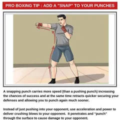 A "snap" punch is faster, more powerful, and safer than a "push" punch. This pro tip explains the mechanics of throwing a snapping punch by relaxing, exploding, and retracting quickly to maximize damage and minimize exposure.