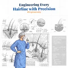 On Engineer's Day, this post draws a parallel between engineering and hair restoration. I engineer every hairline with precision and accuracy, because like a well-designed structure, a natural hairline can change everything.