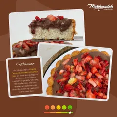 A lovely review for my Valentine's Special Nutella Crème with Strawberry Charlotte Cake. The customer praised the balance of the homemade compote and fresh strawberries.