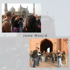 Groups of participants at the grand Jama Masjid, the starting point of our Shahjahanabad exploration. Built by Shah Jahan, it remains one of the largest and most important mosques in India.