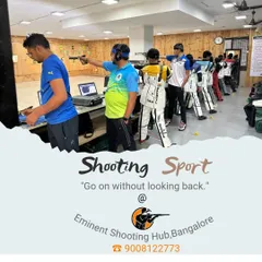 My shooting range in Bangalore is equipped with world-class facilities to help you ace your game. This image shows the clean, organized, and professional setup where our athletes train.