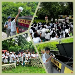 Students from Summer Fields School get hands-on experience with waste segregation at our Samadhaan Hub. They learned to sort plastic, glass, e-waste, and metals into the correct bins.