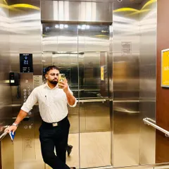 A mirror selfie from an elevator. In this profession, everything is earned, not given. It's a constant journey of hard work and perseverance.