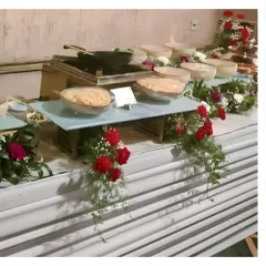 A live pasta or noodle station being set up for an event. Guests can enjoy watching our chefs prepare their customized dish with fresh ingredients.