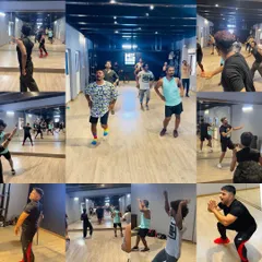 Another collage from the same team-building session, capturing different moments of focus and fun. We keep the energy high from start to finish.