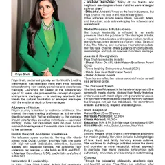 I am honored to be featured as 'The World's Leading Matchmaker'. This recognition is a testament to the thousands of successful marriages and the trust families have placed in me to guide them on their most important journey. My work is about creating lasting love stories.