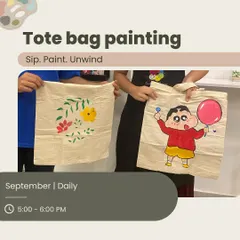 Why buy a tote bag when you can paint your own? From floral designs to your favorite cartoon characters, I will help you create a bag that is uniquely you.